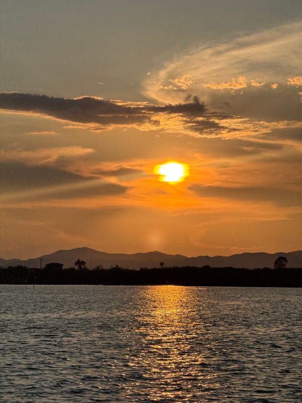 Golden hour at Fethiye's waterfront promenade