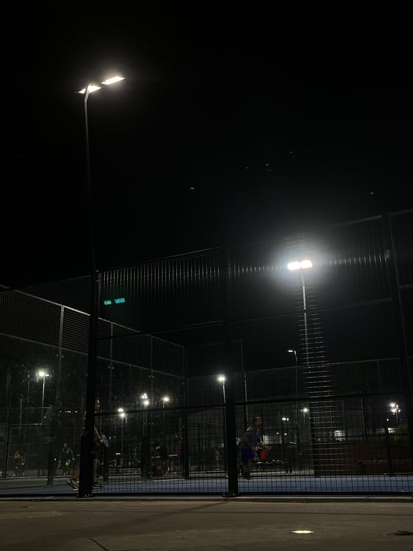 Sports facilities documented during late night hours April 21