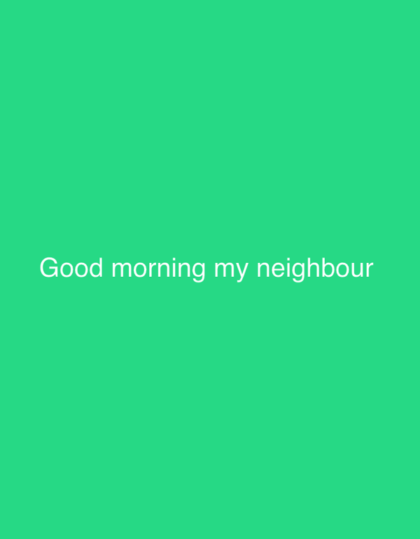 Morning greetings shared in Rafin Par, Nigeria