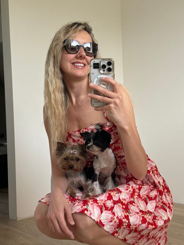 Woman stages elaborate dog photo shoot in Latvia