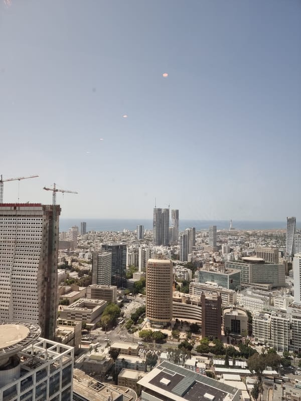 Tel Aviv cityscape documented from multiple elevated viewpoints