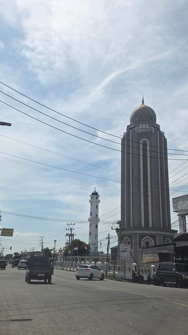 Morning street life documented in Barat Yaman, Indonesia