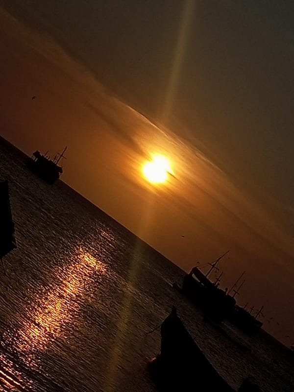 Evening scenes captured around Juan Griego bay and beaches