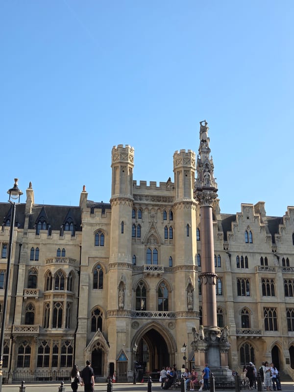 Westminster area street scenes captured during afternoon in London