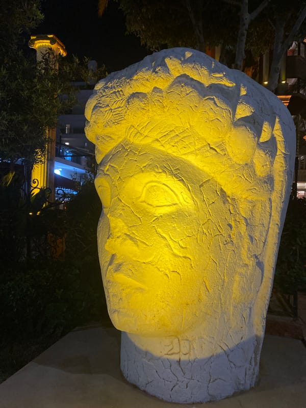 Tourist captures typical summer evening in Alanya, Turkey