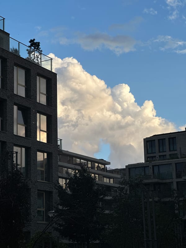 Amsterdam resident documents modern architecture under dramatic evening skies