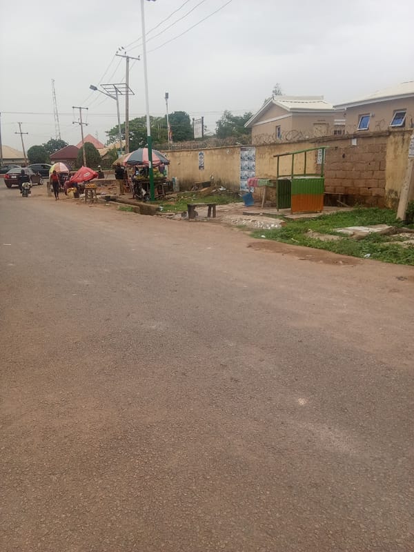 Afternoon street life and commerce in Jos, Nigeria