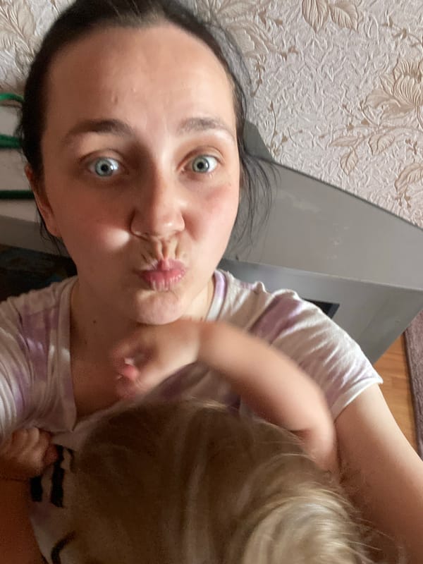 Selfies and toy shelf snapshots from a cozy home setting