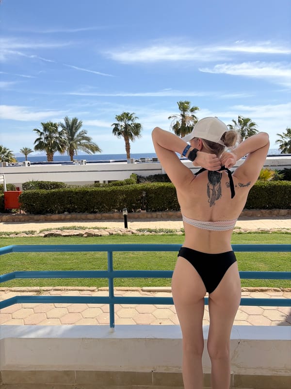 Woman relaxes at Red Sea resort in Sharm El Sheikh