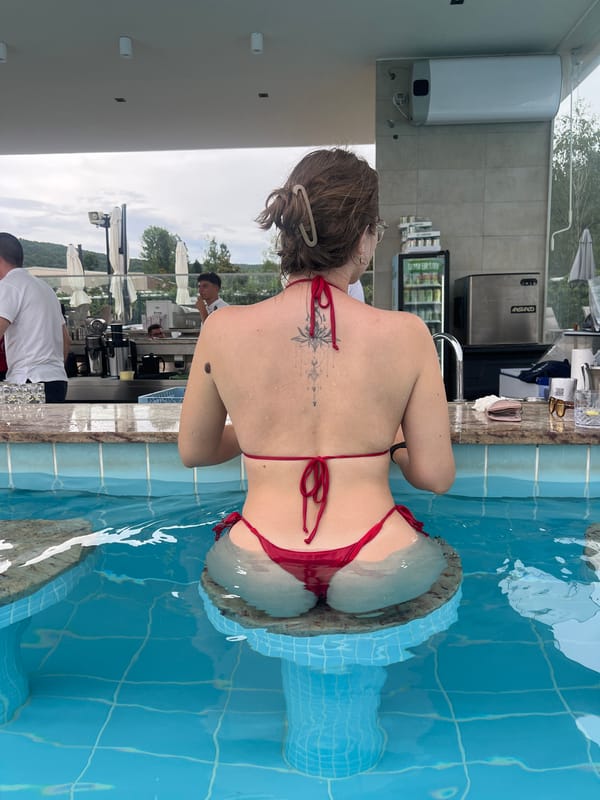 Afternoon pool day at an outdoor venue in Podgorica