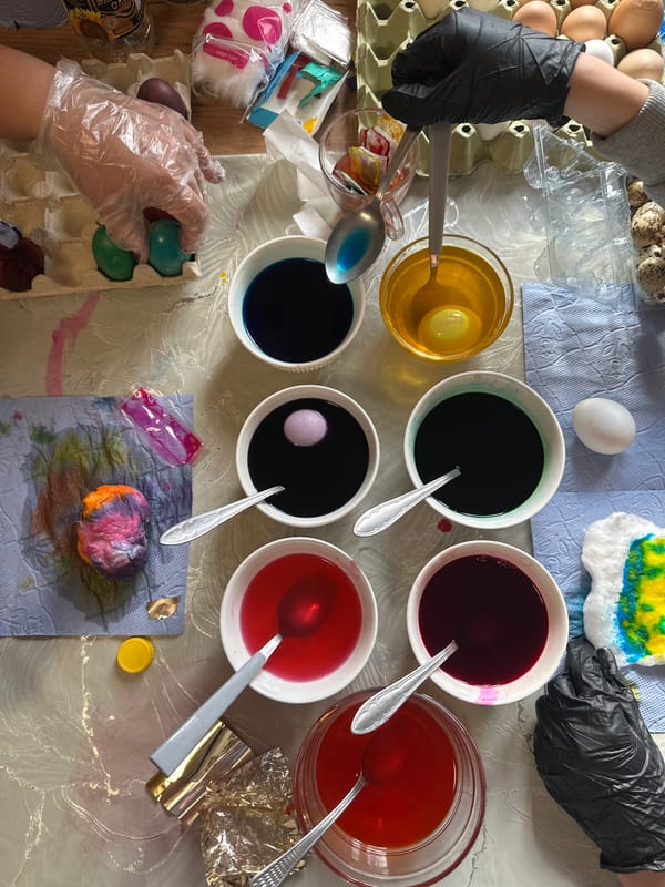 Easter egg dyeing documented in Cherven Breg, Bulgaria