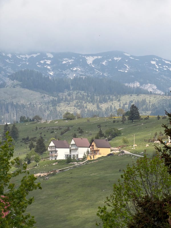 Morning mountain and street scenes documented in Žabljak, Montenegro