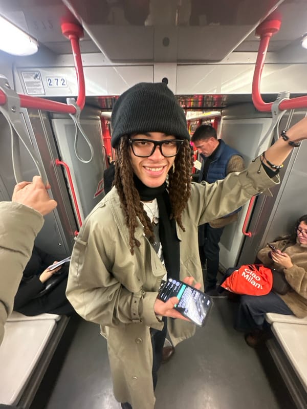 Crowded Milan Metro train documented during Thursday afternoon commute