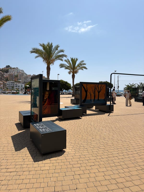 CaixaForum outdoor exhibition fills La Vila Joiosa plaza