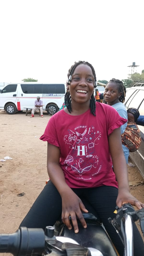 Morning transit activity at Nigerian transport hub