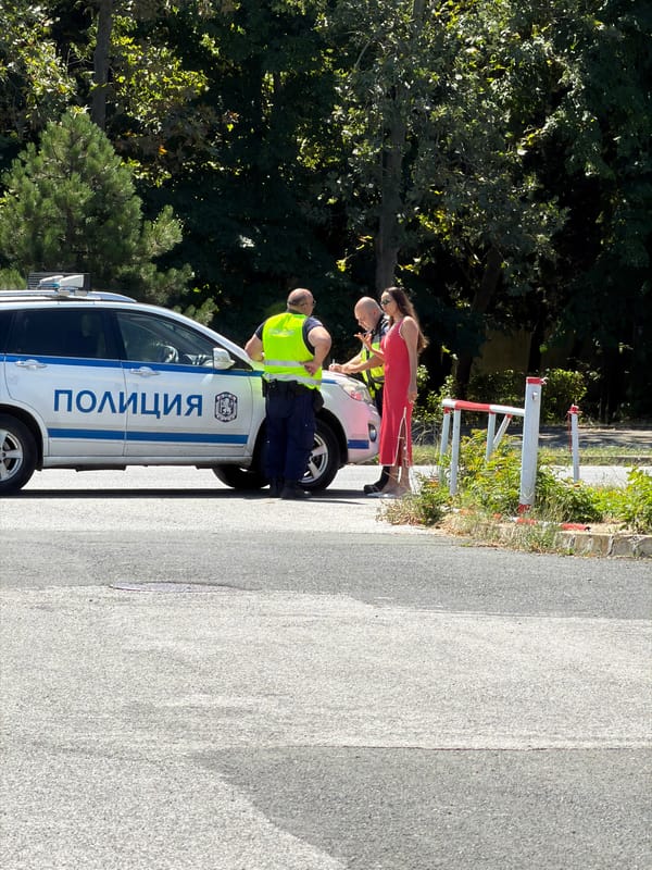 Police stop, car workshop, and a Jet2 flight over Burgas