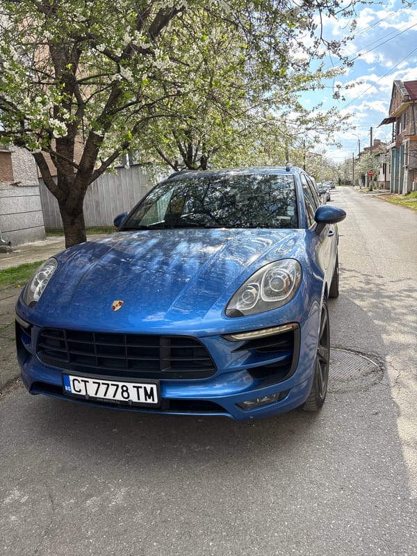 Spring parking scene captured in Kazanlak, Bulgaria