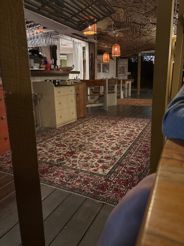Rustic bar and dining spot in Tsarevo, inside and out