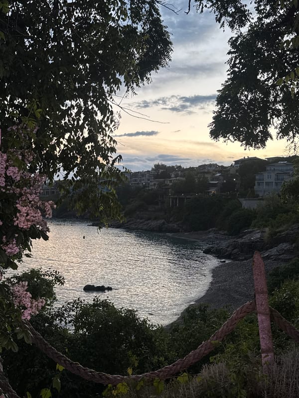 Peaceful sunset captured over Sozopol Bay, Bulgaria