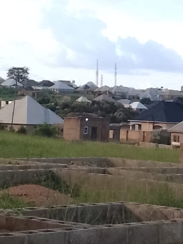 Construction and quarry work underway in Barakin Acha, Nigeria