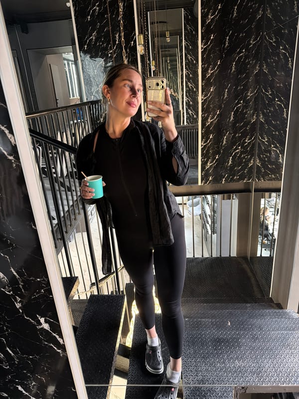 Person takes selfies in Moscow building interior