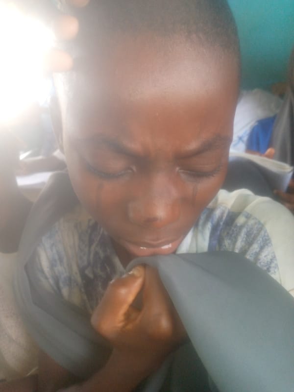 Emotional classroom moments captured during school day in Ikorodu