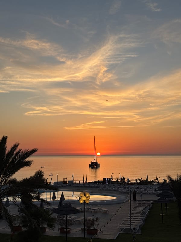 Golden hour at a Sicilian seaside resort