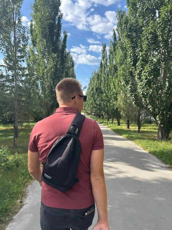 Quiet summer afternoon in an Omsk neighborhood