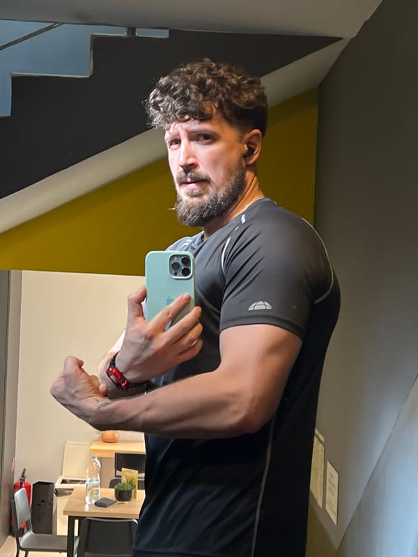 Morning workout routine documented in Sofia apartment district