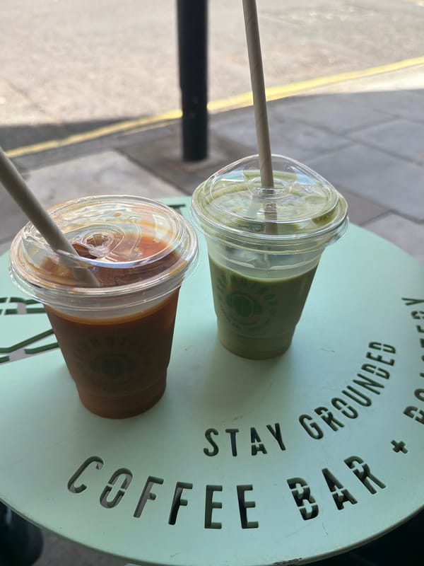 London coffee shop and building exterior documented by witnesses