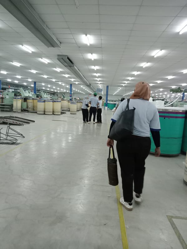 Industrial facility interior documented in Sukomoro, Indonesia