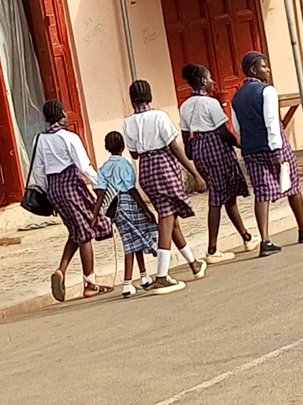 School morning in Tumfure, Nigeria