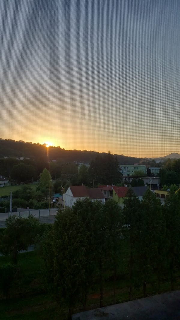 Sunset evening around Prešov's chapels, hillsides, and backstreets