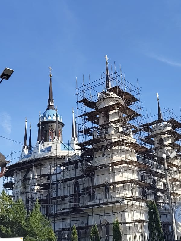 Church renovation documented by witnesses in Bykovo, Russia