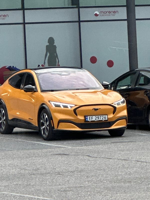 McDonald's run in Slitu with ice cream and a parked Mustang