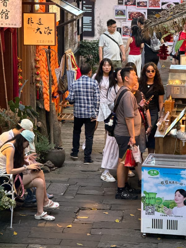Morning street life documented across Yuzhong District, China