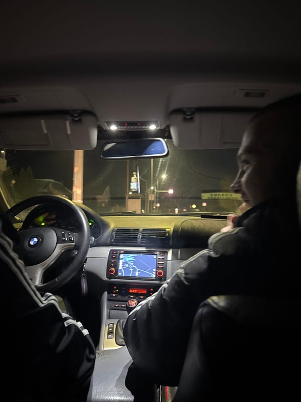 Driver captured on navigation system during evening in Bulgaria