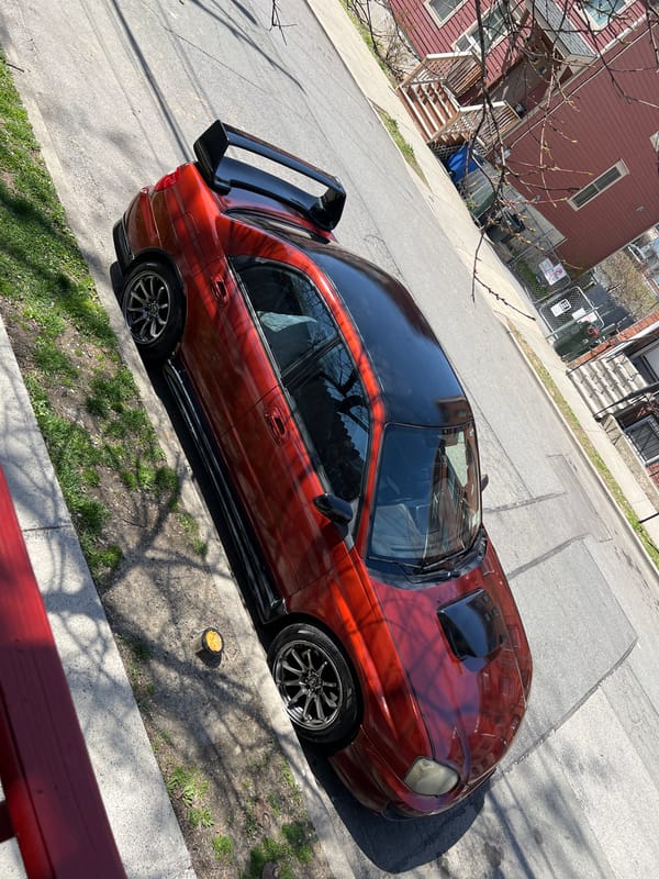 Modified red Subaru WRX spotted in Newburgh residential area