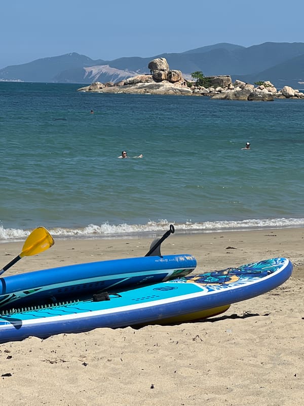 Morning scenes across coastal Nha Trang show beaches and urban roads