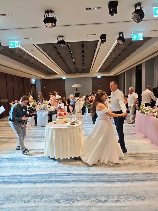 Wedding reception held in Sofia banquet hall