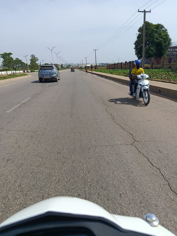 Street-level ride through New Stadium, Nigeria, morning 2026