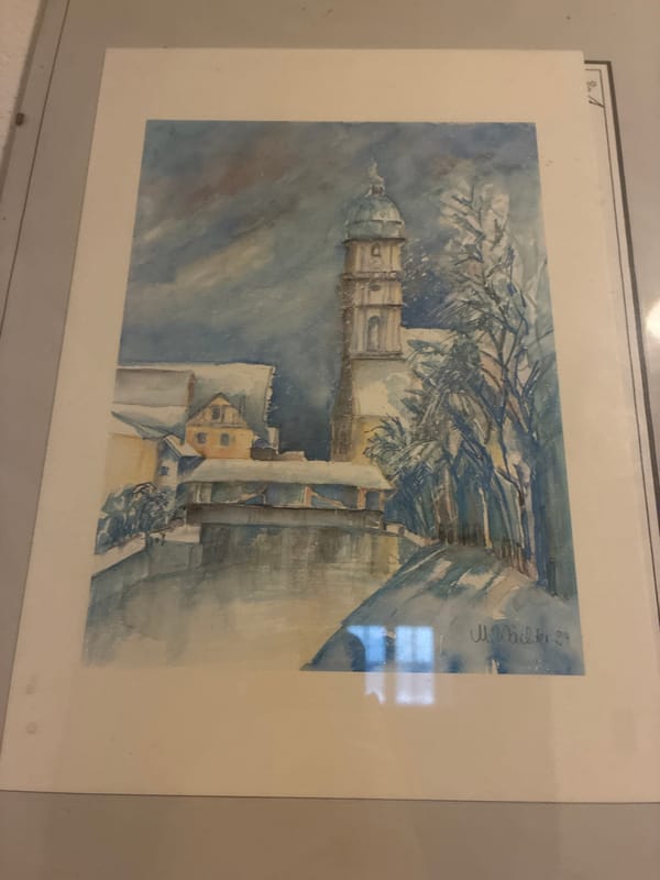 Consumer goods, art, and local scenes from Möttingen in one evening