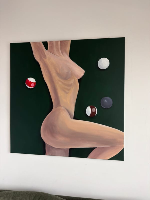 Warsaw art studio showcases paintings and motorcycle drawings
