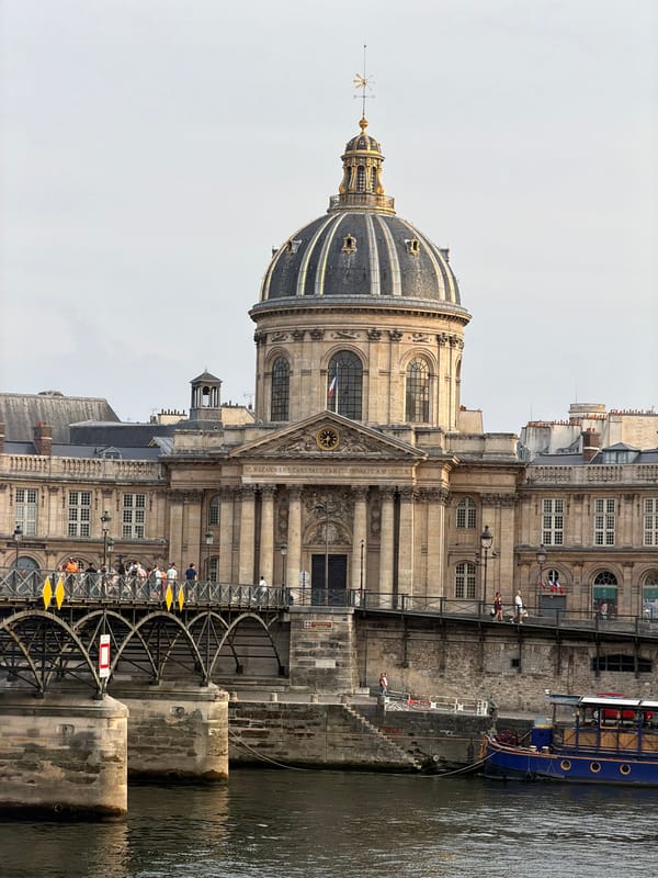 Institut de France and Pont des Arts on Bastille Day