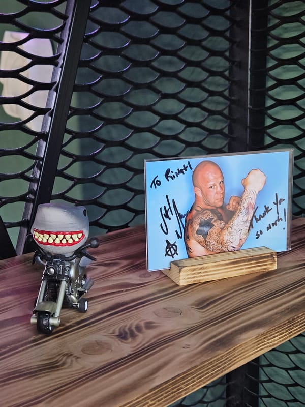 Inside a tattoo studio in Ulyanovsk, set up for content creation