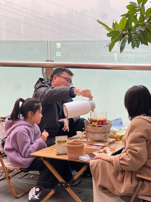 Daily life captured across Yuzhong District, Chongqing during morning hours