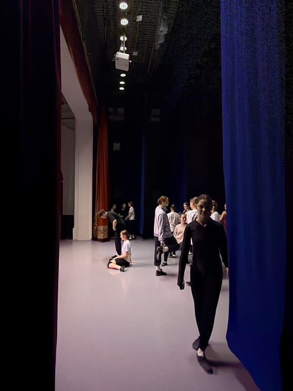 Dance studio activity recorded in Perm, Russia