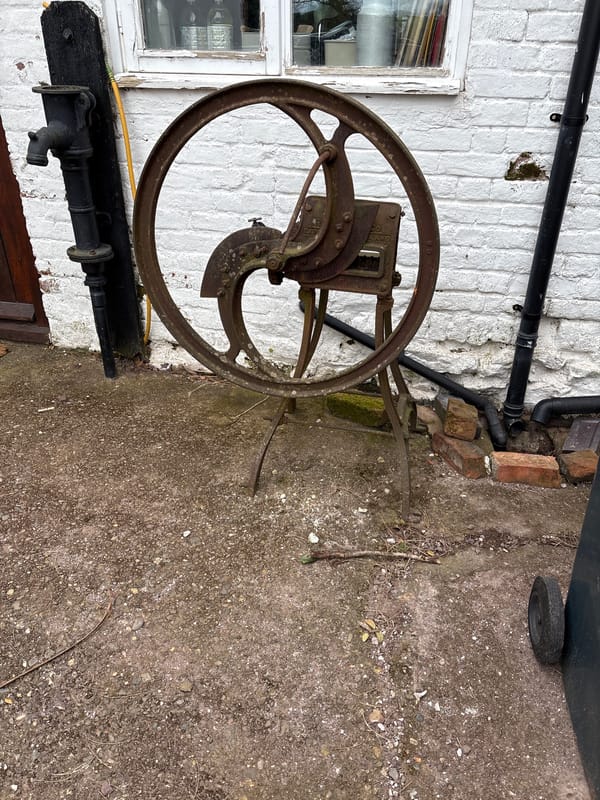 Rural equipment and infrastructure documented in Longden village