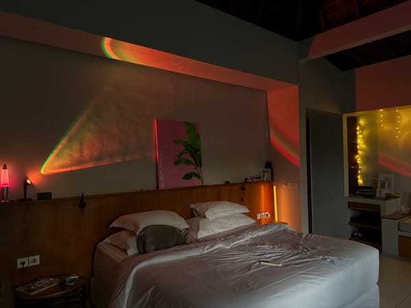 Bedroom interior documented in North Kuta, Indonesia