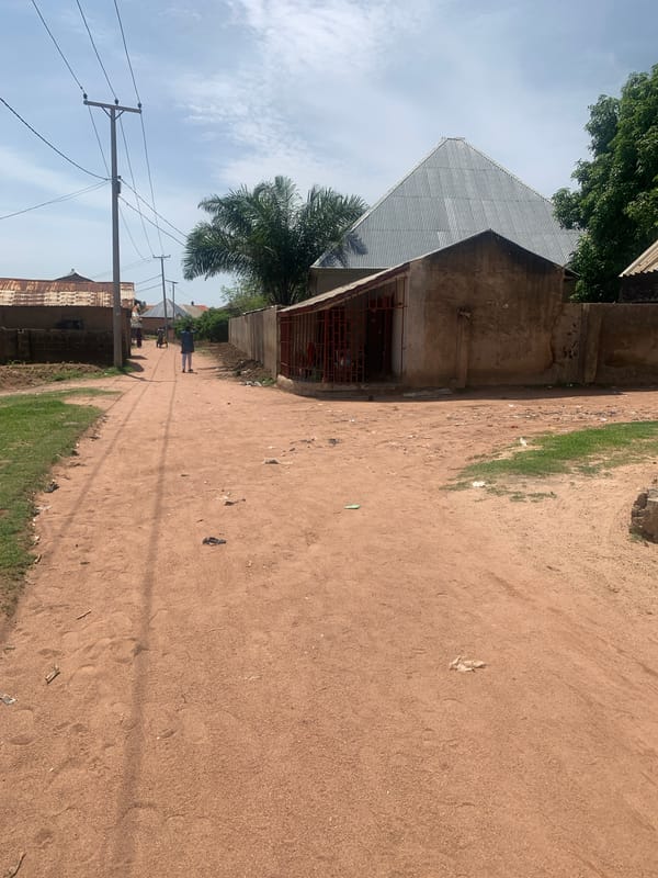 Morning street life documented in residential Jalingo, Nigeria